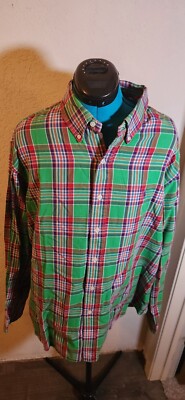 Ralph Lauren Classic Fit Button Down Shirt Men's Size 2XL Plaid Multi-Color