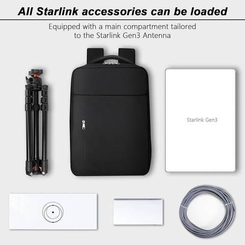 Starlink Gen 3 Outdoor Travel Bag, Backpack for Starlink Dish and All Accessorie - Picture 4 of 5