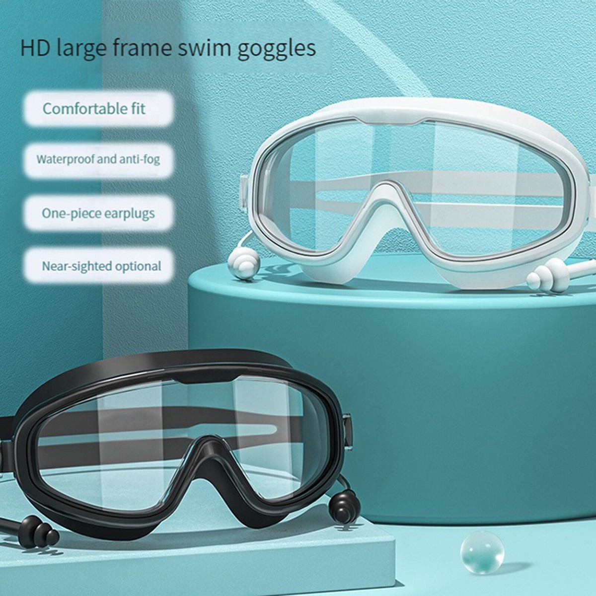 Plating/Transparent/Myopia Diving Goggles Waterproof Anti-Fog Adult Swim  Glasses