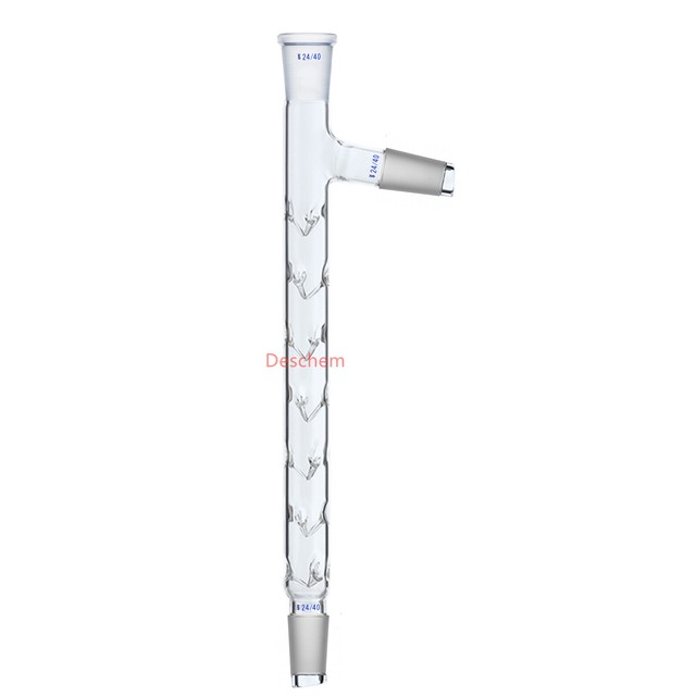 Deschem 100mm,24/40,Vigreux Distilling Column,Boro Glass Ground Joint