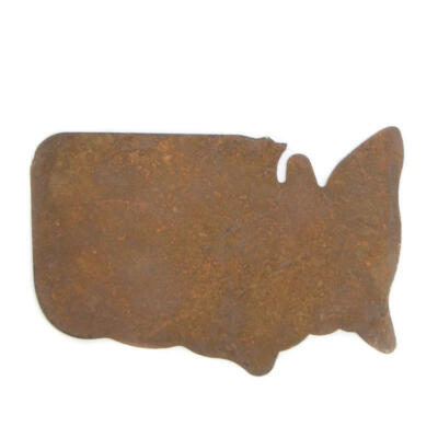 Rusty Tin Untied States Map Shape Cutouts