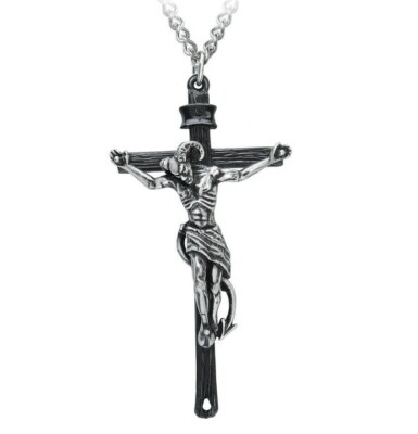 Alchemy Gothic Crucifaustan Pendant Doctor Faustus Devil Cross