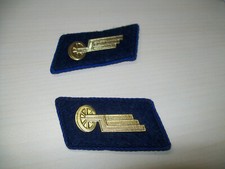 DR Eisenbahn Bahn Deutsche Reichsbahn Schulterstücke Schulterklappe blau #121