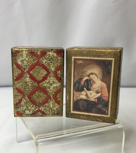 Vintage Florentiner kleine Schachteln 2 Stück