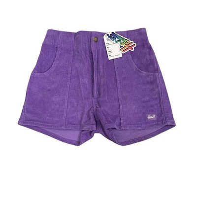 Hammies Corduroy Shorts Purple Women s Size 28 NWT High Rise Beach Wear