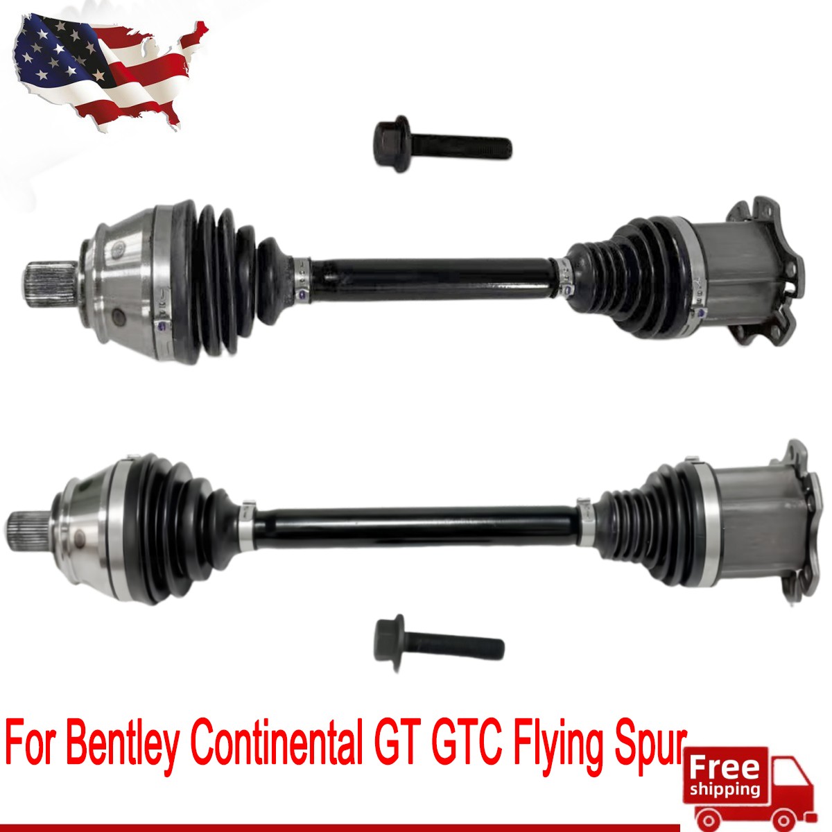 Bentley Continental GT 2003-2012 FRONT+RIGHT Cv axle
