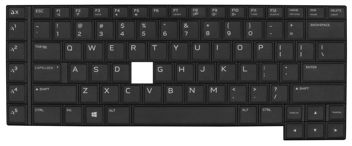 DE363 Touches clés unique pour clavier Dell Alienware 15 R3