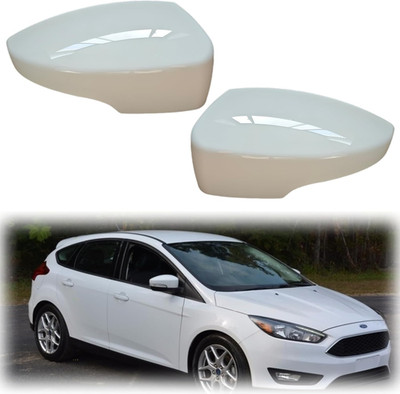 White ABS Rearview Mirror Caps for Ford Escape 2012-2018 Ford Focus 2012-2018