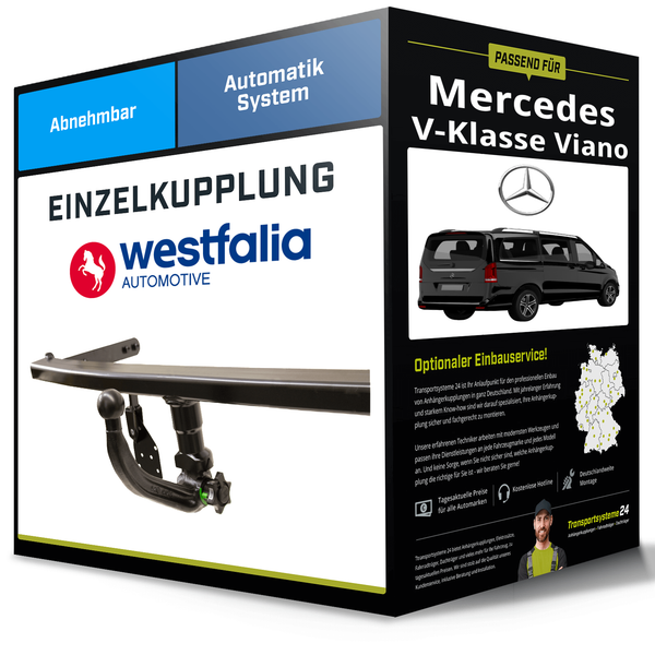 Abnehmbare AnhäNgerkupplung FüR Mercedes V-Klasse Viano 14- Typ W447 Westfalia-image