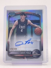 DAVIS FOGLE 2025-26 BOWMAN CHROME REFRACTOR 1ST ROOKIE AUTO /499 Q0848