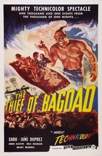 Historic The Thief Of Bagdad 1940 Movie Advertising Postcard