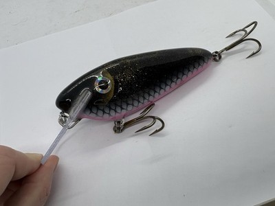 5.5  Ohio Musky Baits Pork Chop Night Shiner Pink Crankbait Trolling Musky Lure