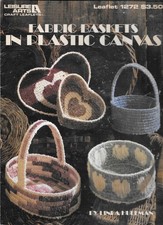 Leisure Arts 1272 Fabric Baskets in Plastic Canvas