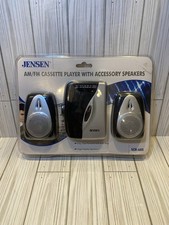 JENSEN AM/FM Radio Cassette Tape Player with SPEAKERS SET New Sealed SCR-68S