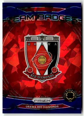 2025 Panini Prizm Club World Cup 7 Urawa Red Diamonds Team Badges Blue Ice 32/99