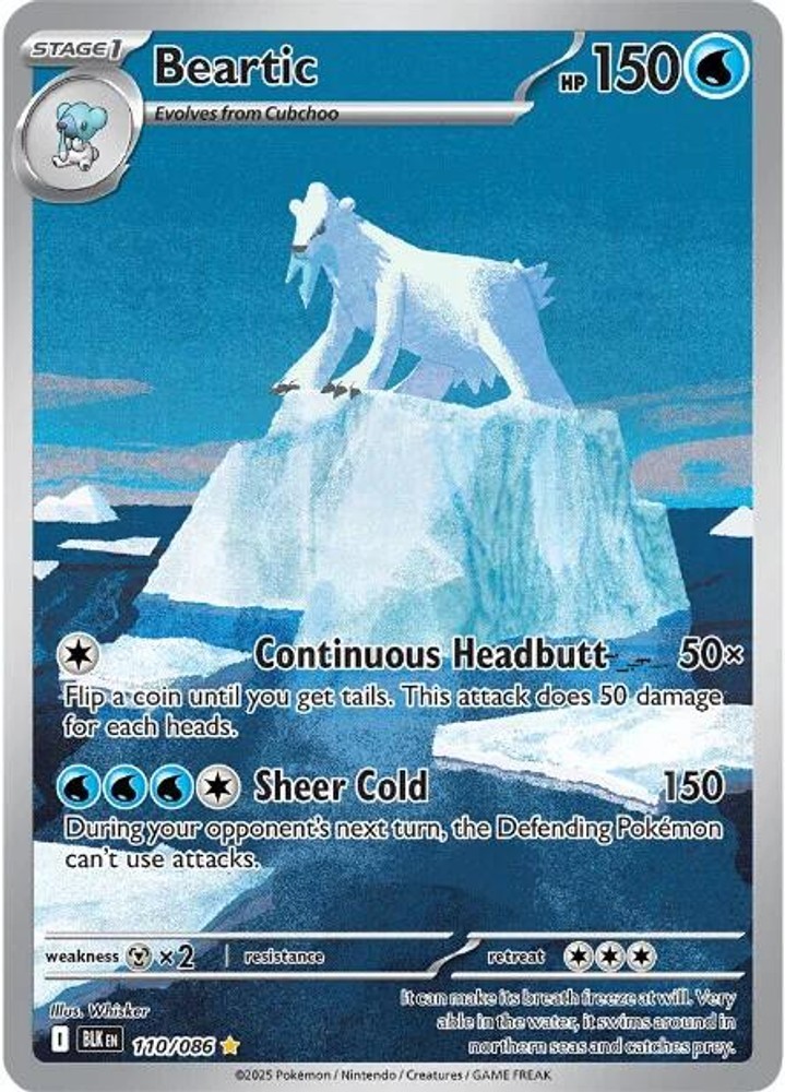 Holofoil Beartic - 110/086 - NM - EN SV: Black Bolt