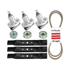 AEagle Mower 48'' Deck Set Blade Spindle Belt Idler for John Deere L120 L130 ...