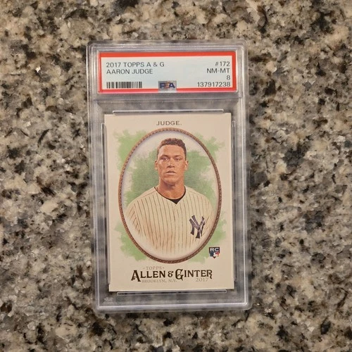 2017 Topps A & G AARON JUDGE Rookie #172 PSA 8 NM-MT New York Yankees