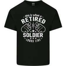 Camiseta de algodón ligero This Is What a Retired Soldier Looks Like para hombre