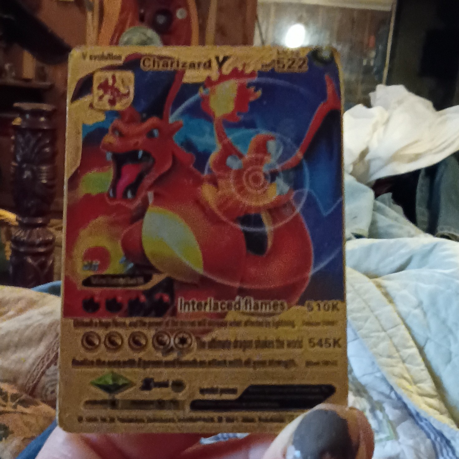 Nintendo Pokemon TCG Charizard V #522 SR Full Art Foil English 2021
