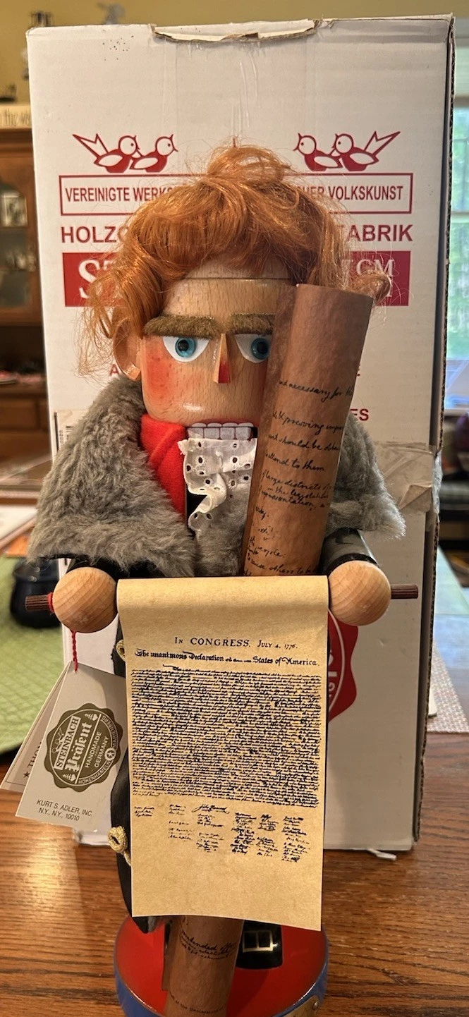Steinbach Nutcracker Thomas Jefferson Limited Edition With Box