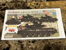1/35 Echelon Decals #356266 3/4 Cav M551 Sheridan & M113 In Vietnam Pt.1