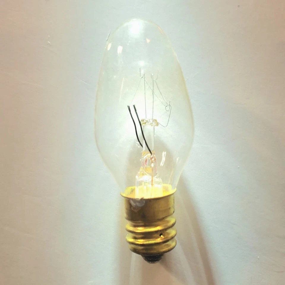 25 Vtg Bulbrite 7W 120V Clear Bulb Case NEW Bulbs pn# 709107 Candle Night Light  - Image 3 of 3