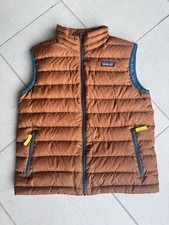 Patagonia Down Puffer Sweater Vest Full Zip Vest Unisex Boy's Sz L 12 