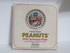 SNOOPY PEANUTS CHARLIE BROWN SCHMID VINTAGE PORCELAIN CHRISTMAS PLATE 1974 — photo 3