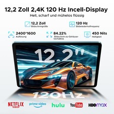 AORLYM P12Plus Android 16 12" Tablet 48GB+256GB 12000mAh WiFi 5 AI T7300 8 Core