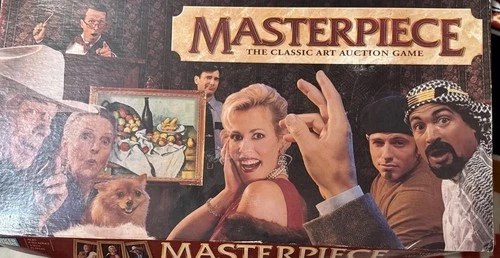 Parker Brothers Masterpiece Board Game 1996 Vintage Art Auction Strategy Comp