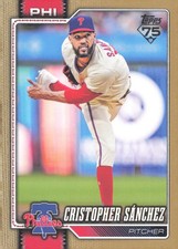 2026 Topps #325 Gold - Cristopher Sanchez Philadelphia Phillies #366/2026