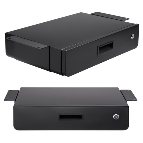 Cajón Bajo Escritorio Organizador Maclean 5kg Con Llave Montaje Negro MC-461 - Imagen 1 de 9