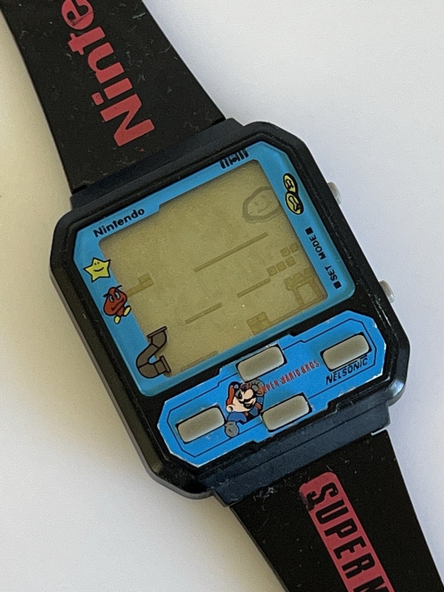1989 Nintendo Super Mario Bros. Nelsonic Watch M.Z. Berger - Good