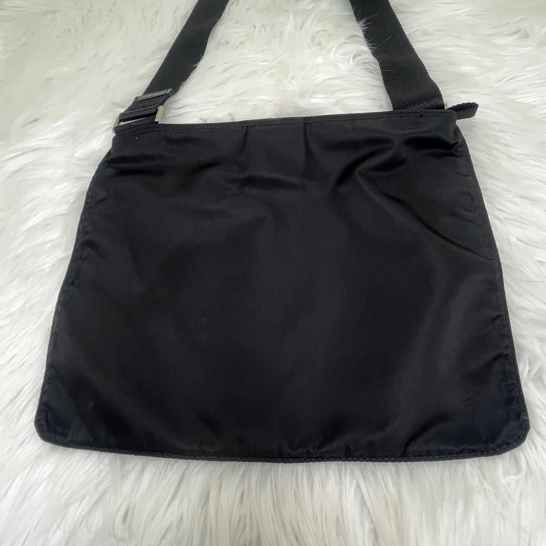 beautiful PRADA Nylon Shoulder Bag Triangle Plate White Tag thumbnail 4