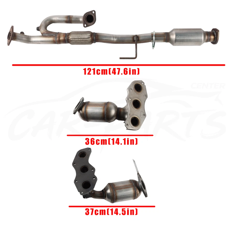 All Three Catalytic Converter Set For 2007-2017 Lexus ES350 Toyota Camry 3.5L V6 Foto 3 de 4