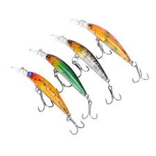 4 Pcs Minnow Fishing Lures Lifelike Hard Lures For Beginners AIHU