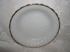 Fire King White Gold Shell Scalloped Anchor Hocking Soup Cereal bowl