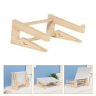 1Pc Ergonomic Desk Laptop Holder Wooden Stand for Notebooks Height