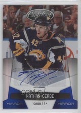 2010-11 Certified Mirror Blue Signatures 6/50 Nathan Gerbe #19 Auto i9i