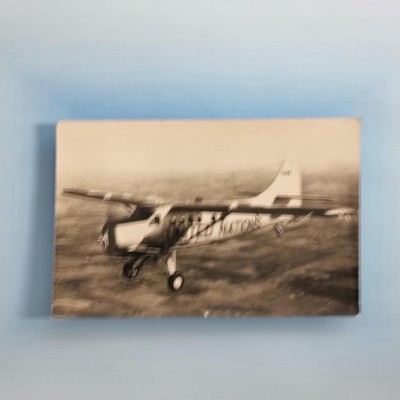 Verkehrsflugzeug Postkarte 1958 Echtfoto Vereinte Nationen De Havilland Otter