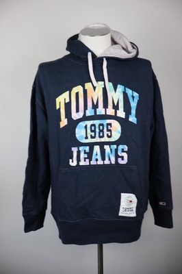 TOMMY HILFIGER JEANS HOODIE HERREN L MAN SPORT JACKET SWEATSHIRT VINTAGE