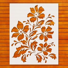 Reusable Floral Stencil Template for Wall Art  DIY Crafts - StencilAir