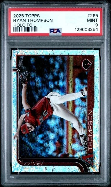 2025 Topps Holo Foil #265 Ryan Thompson Arizona Diamondbacks PSA 9