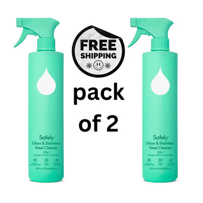 Safely Glass & Stainless Steel Cleaner - Rise 20 oz (pack of 2)