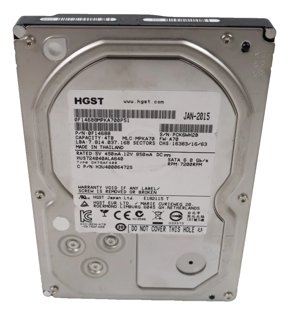 限定値下げ　HGST 4TB 3.5インチ HDD SATA 6Gbps HGST 4TB Computer Internal Hard Disk Drives for sale | eBay