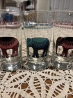 World Market Elephant Glasses – Mixed Colors – Libbey Glassware - Set of 5 Clean — photo 5