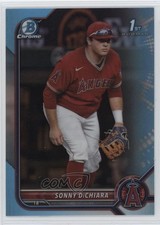 2022 Bowman Draft Chrome Sky Blue Refractor Sonny DiChiara #BDC-16 4g8