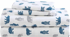 Eddie Bauer - Flannel Sheets King Size, Anti-Pilling  Wrinkle Resistant Cotton,