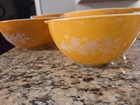 Vintage Pyrex Butterfly Gold Cinderella Nesting Mixing Bowl Set 4pc MCM